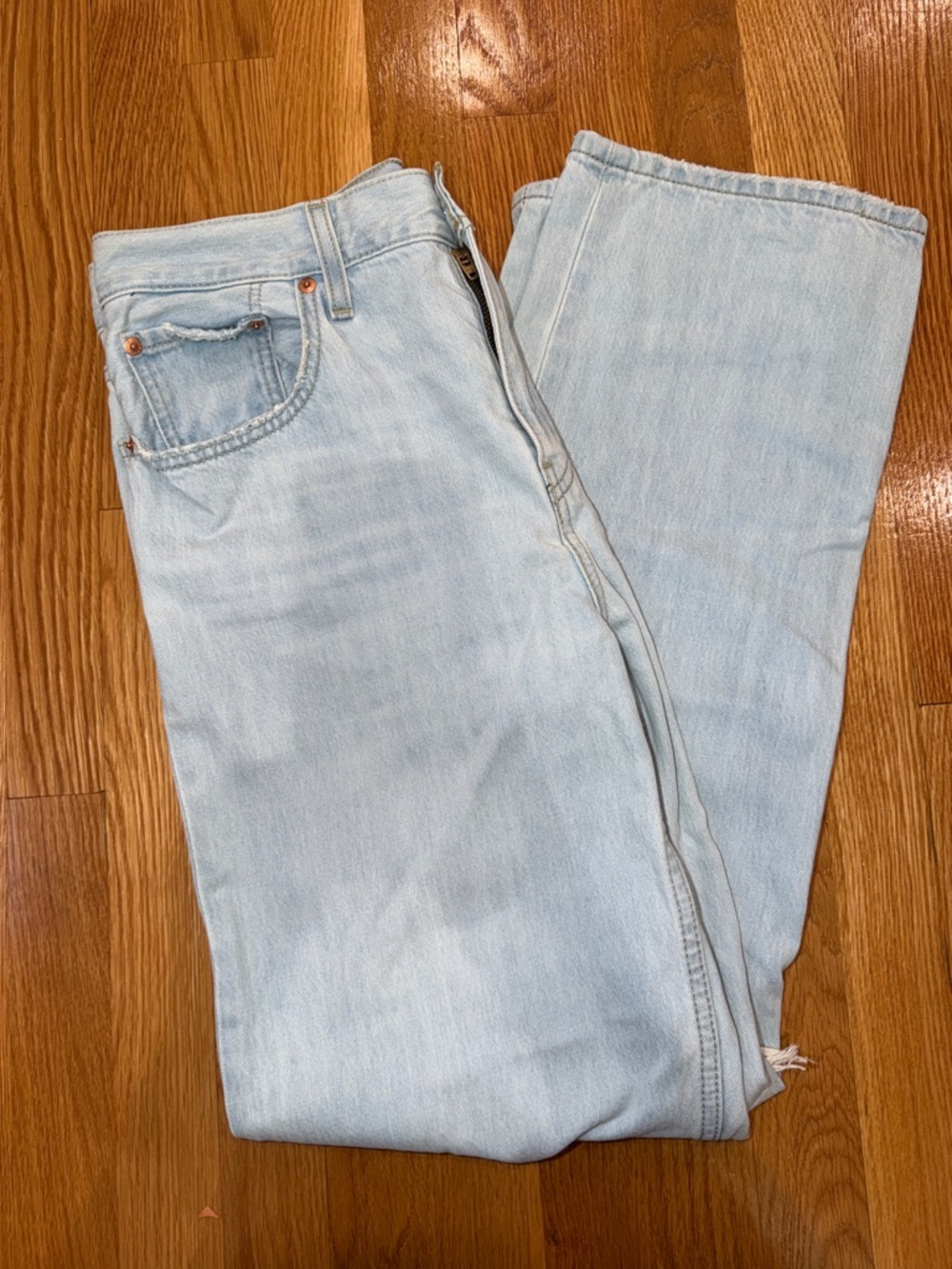 Levi's Light Blue Straight Leg Jeans